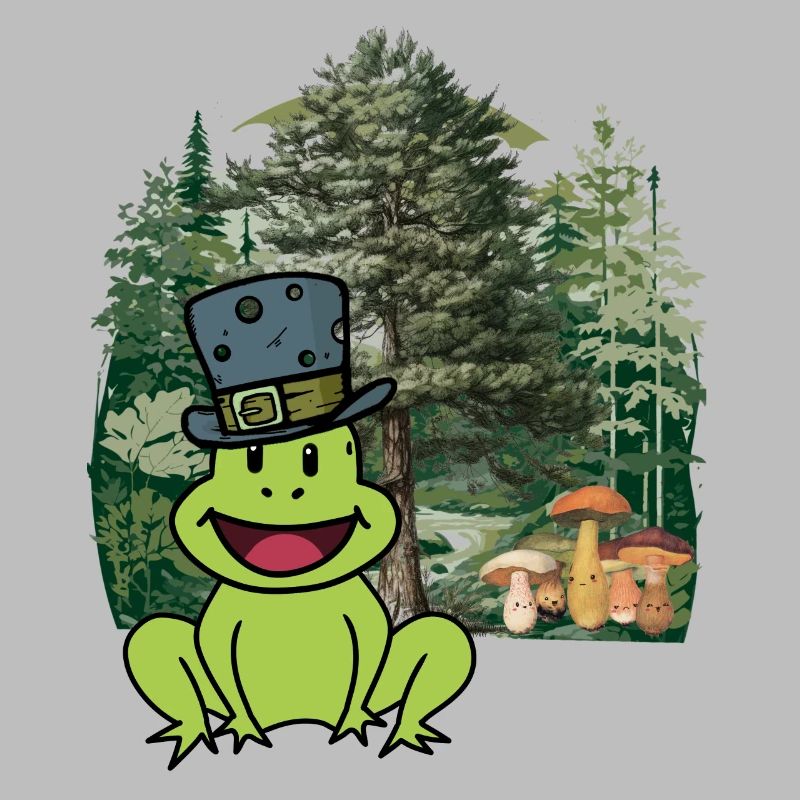 forest dweller, toad, hat, frog, forest animals, child