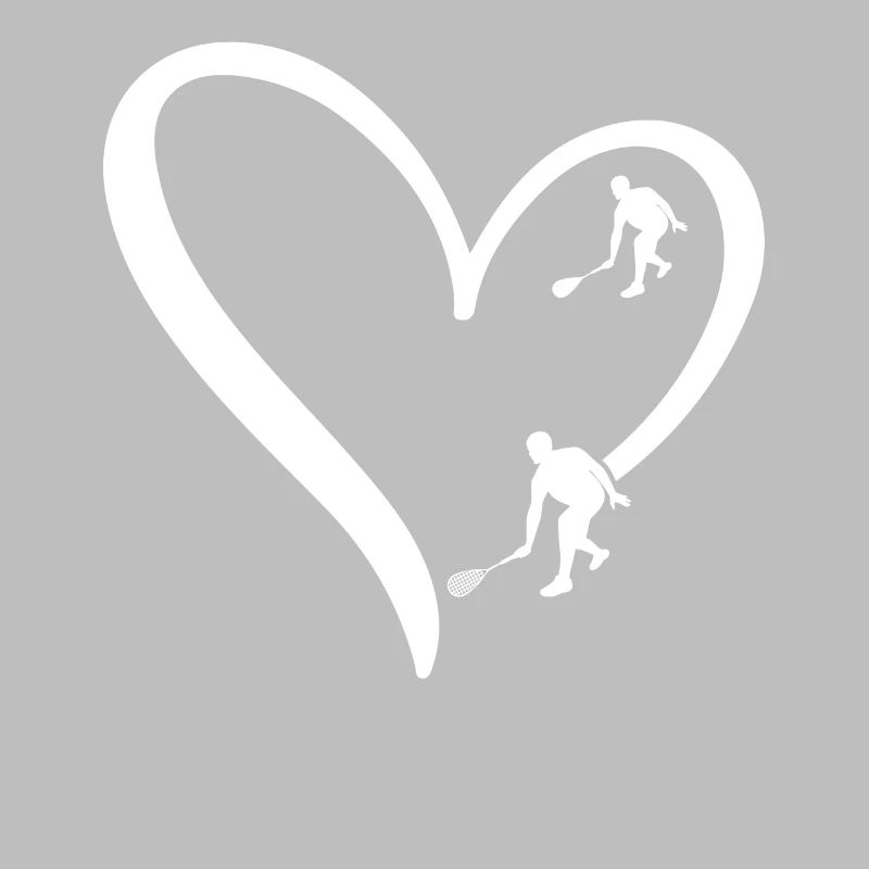 Squash Heart Squash player silhouette Squash