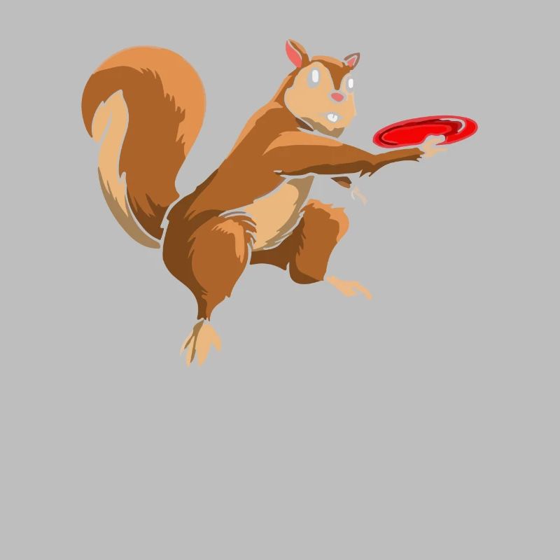 Squirrel Who Plays Disc Golf - Disc Golf Squirrel