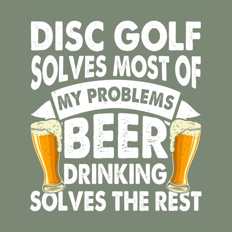 Disc Golf Solves Most Of My Problems - Funny Disc