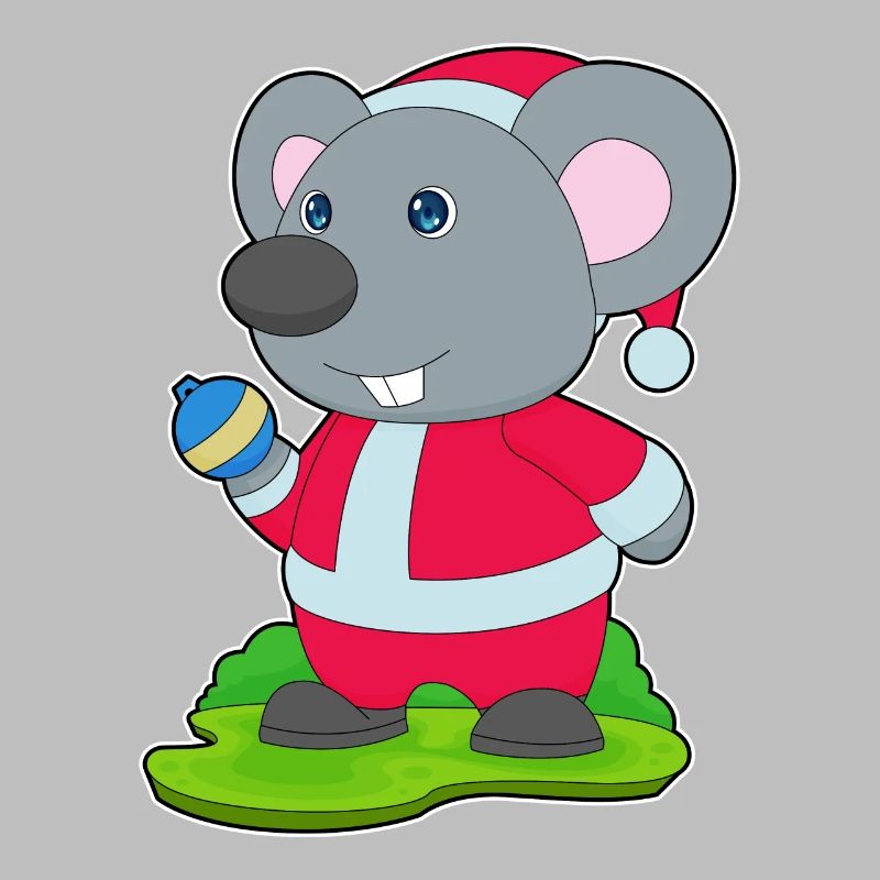 Maus Weihnachten Weihnachtskugel