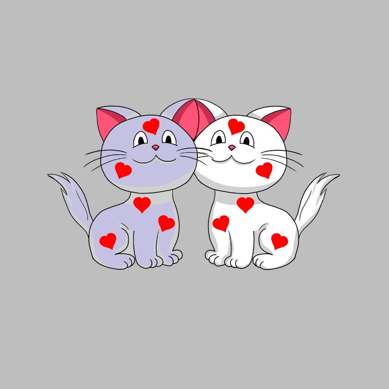 Coeurs de chat Coeurs Saint-Valentin Saint-Valentin Chats