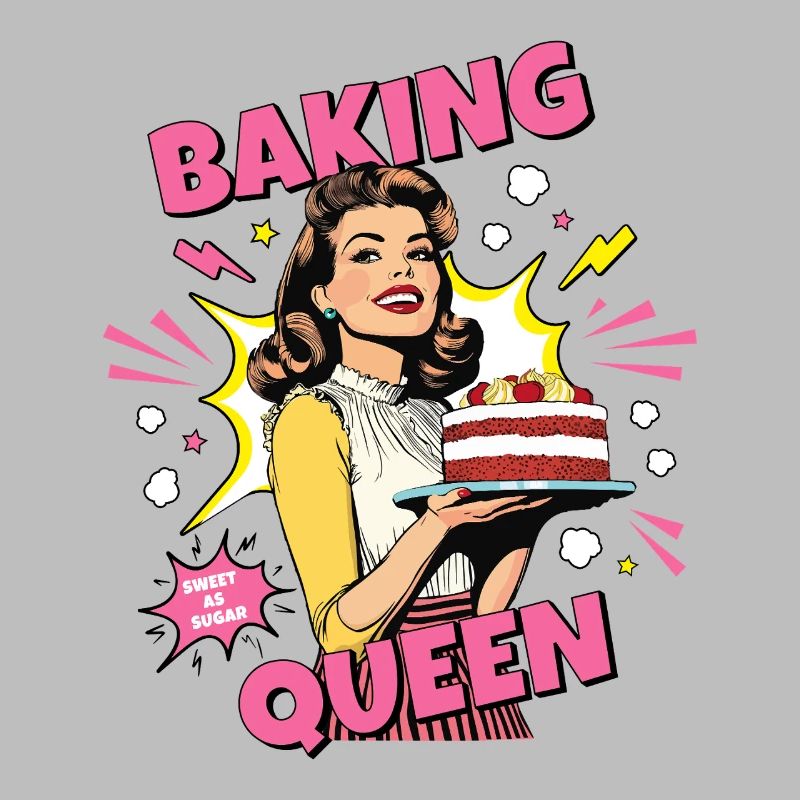 Cuisson Gâteau Cuisson Reine Cuisson Fée Boulanger Pop Art
