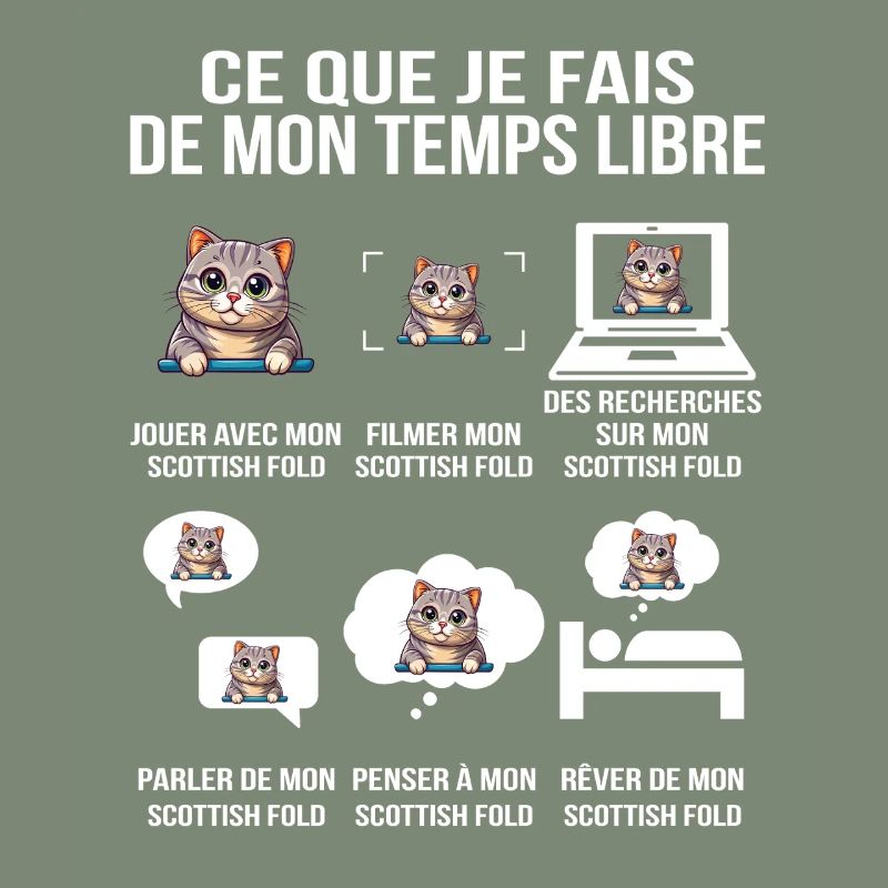 Ce que je fais de mon temps libre Scottish Fold