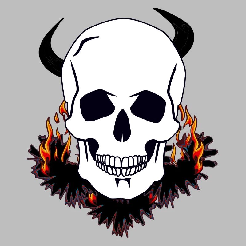 Devil Skull Purgatory Hell Satan diabolical death