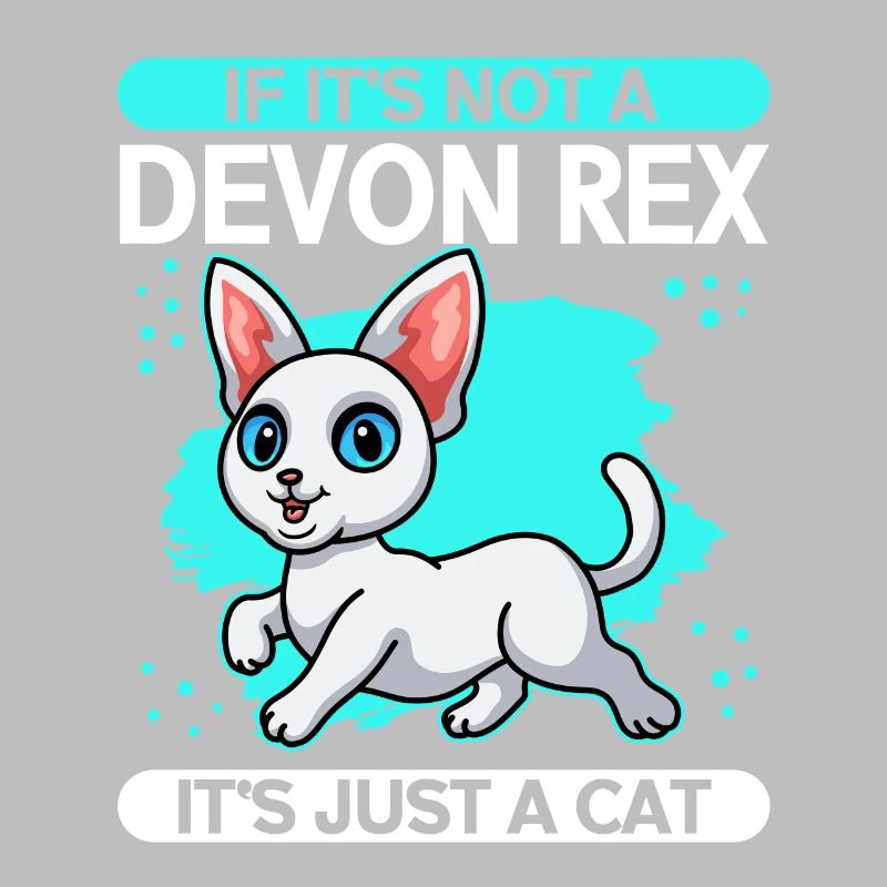 Devon Rex Cat Propriétaire Cat Cadeau Cat