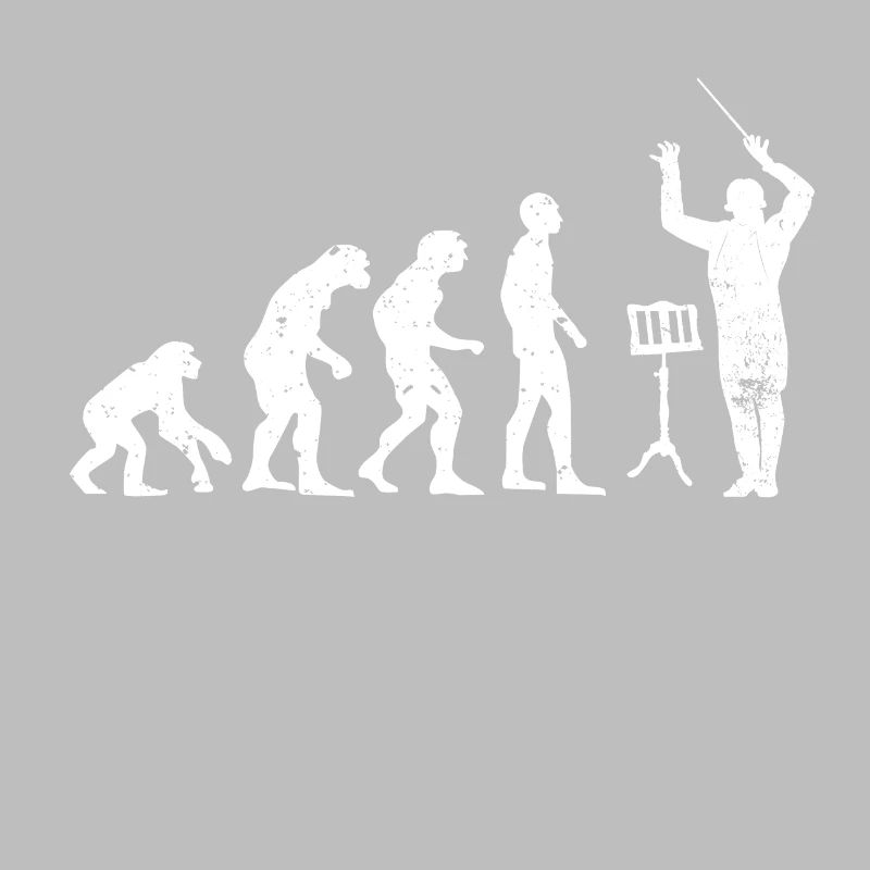 Dirigent Evolution Musiker Geschenkidee