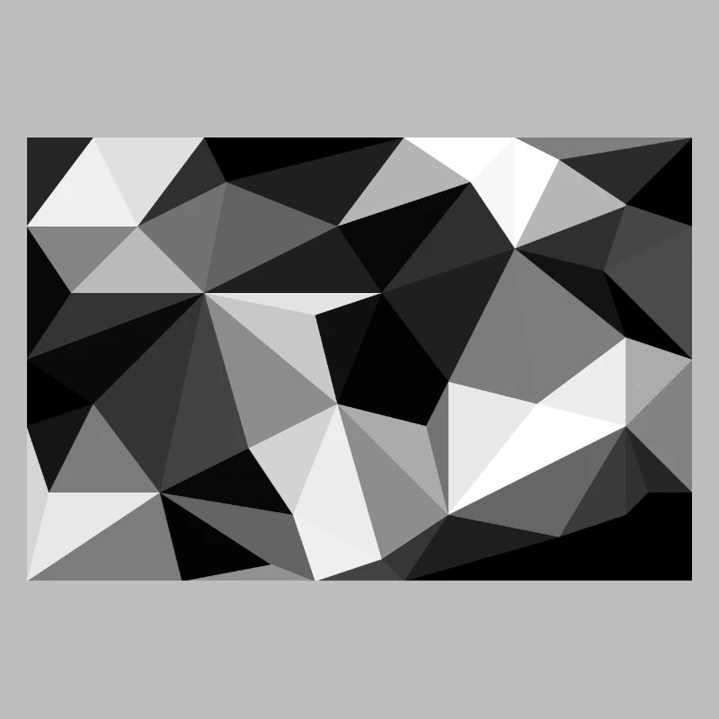 Polygon noir et blanc