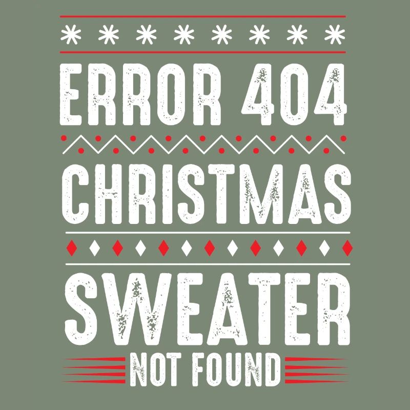 Error 404 Christmas Sweater Not Found Computer