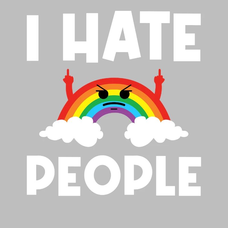 I Hat People Rainbow I Hate People Hate valentine