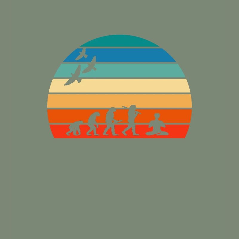 retro vintage sunset evolution MEDITATION