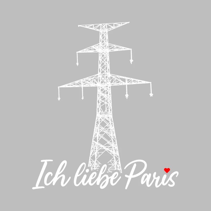 Paris Eiffelturm Strommast Elektriker Satire Liebe