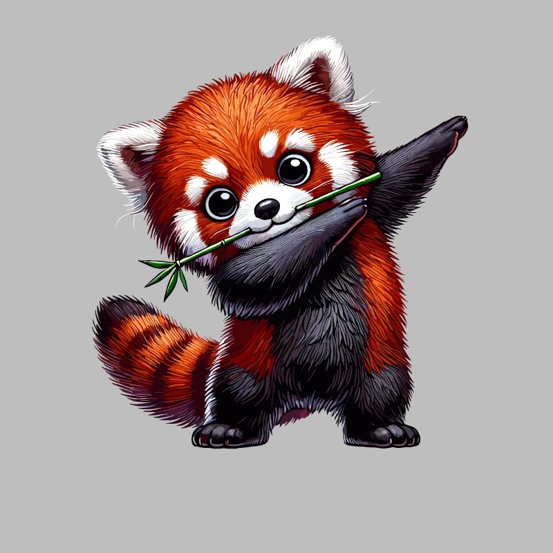 Red Panda, Red Panda, Panda Bear, Dabbing
