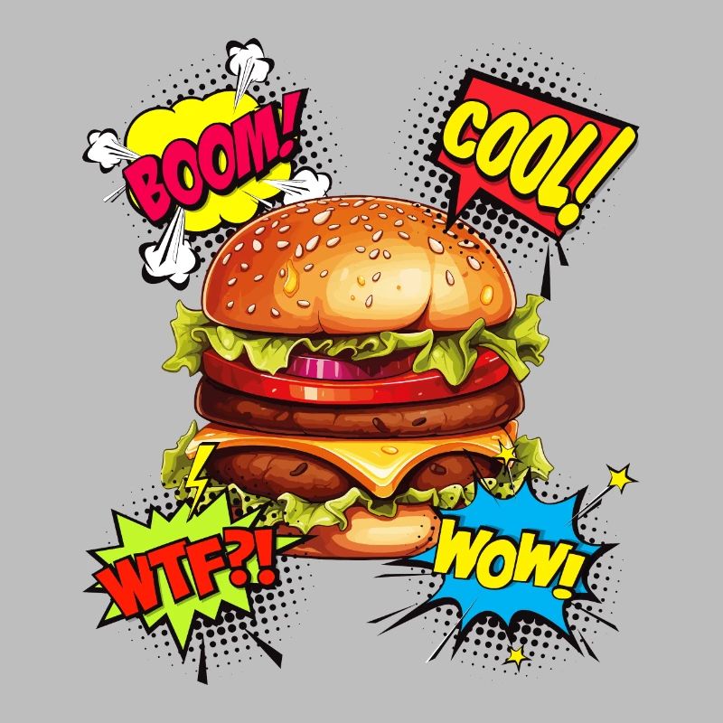 Burger, Pop Art, Hamburger, Cheeseburger, Restauration rapide