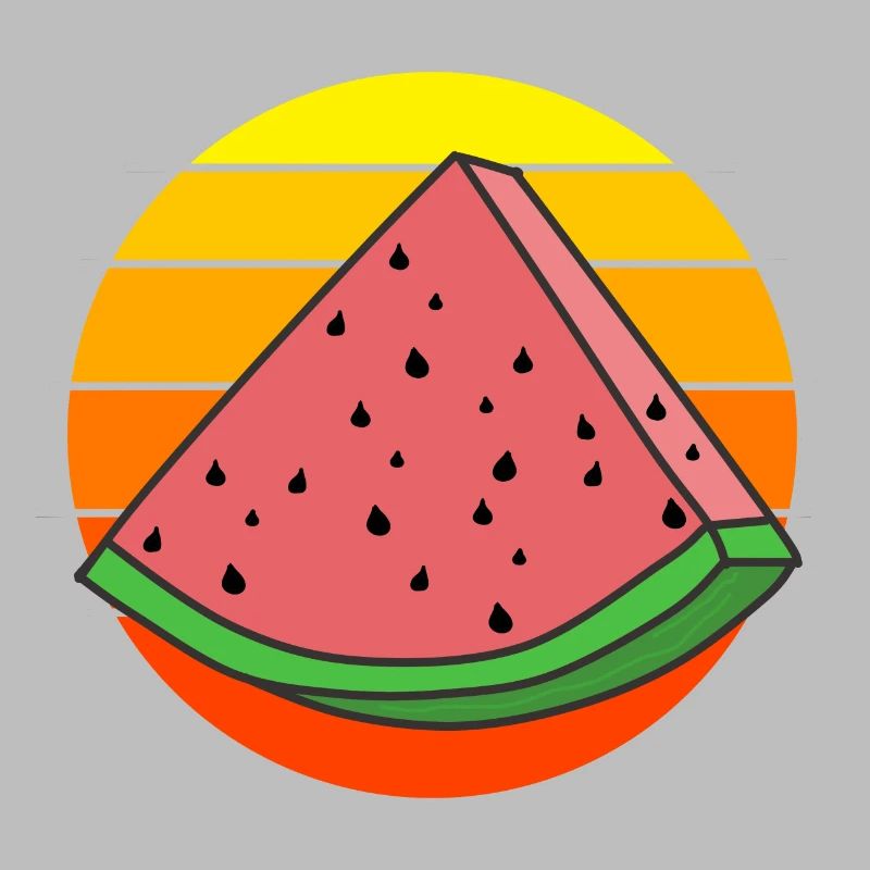 Pastèque vintage pièce de pastèque