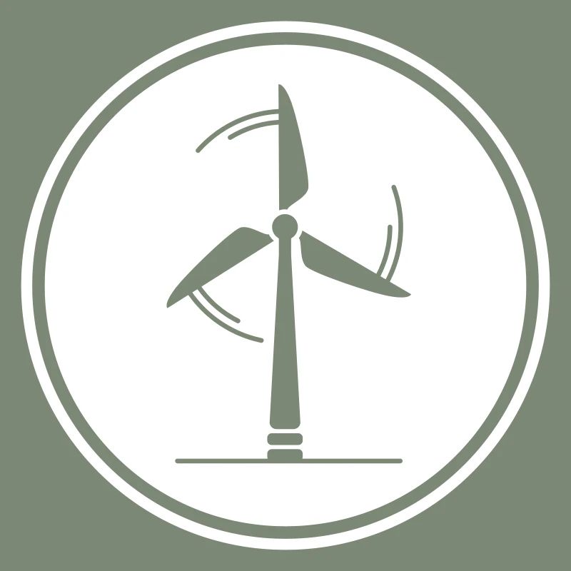 Wind turbine silhouette