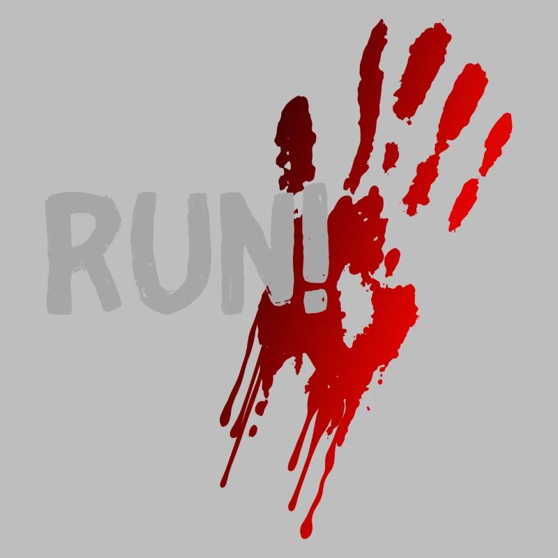 run halloween spruch geschenk idee