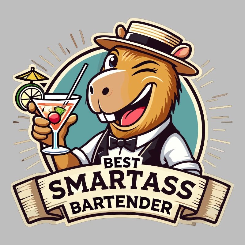 Bartender Bartender Capybara Capy Gift