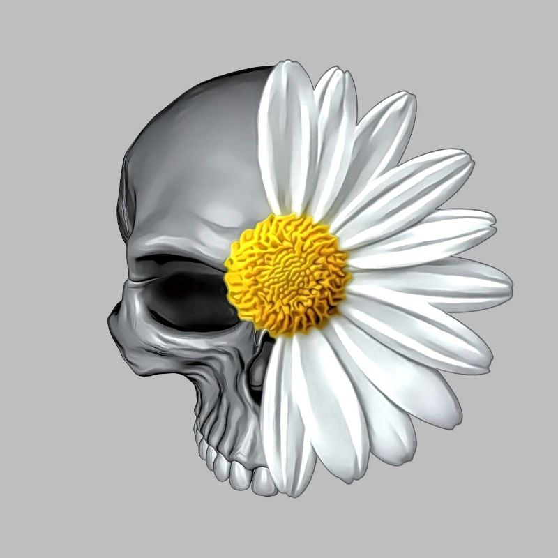 gänseblümchen totenkopf