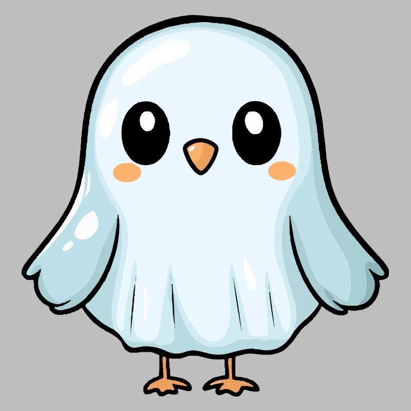Taube Vogel Halloween Comic Geist