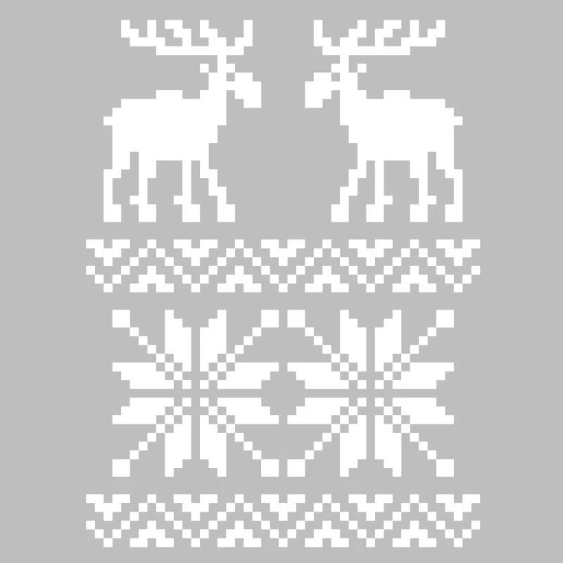 Elch-Muster-Weihnachtspullover