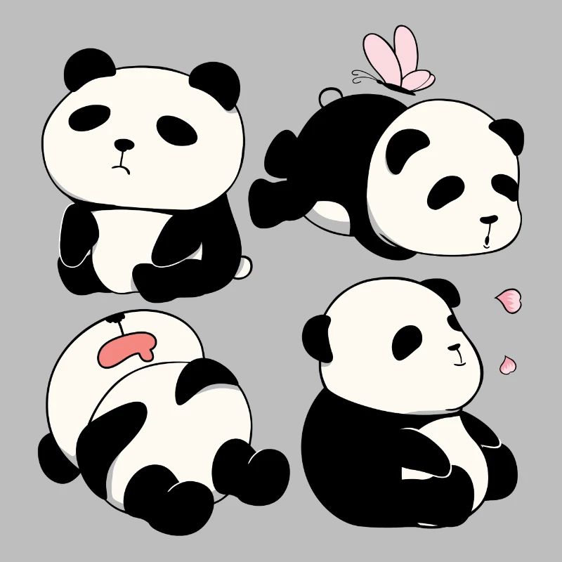 Chubby Panda Bears