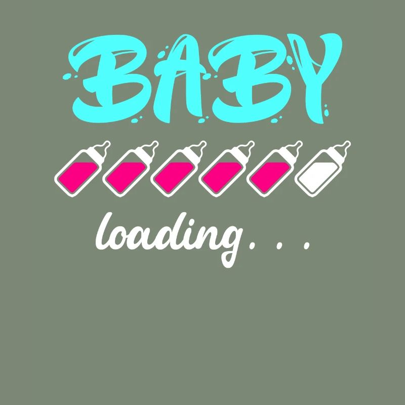 Baby loading Schwanger mit Mädchen oder Junge Mama