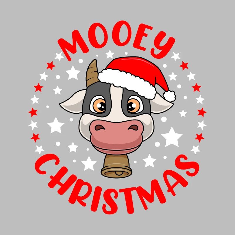 Mooey Christmas Landdevient vache de Noël