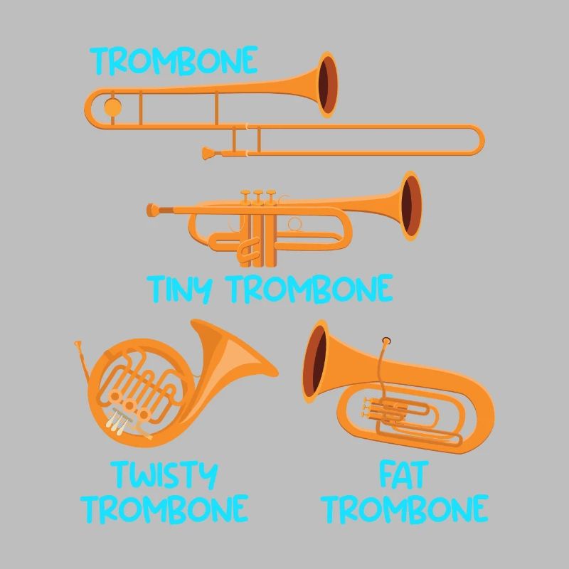 Small Trombone Curvy Trombone Thick Trombone