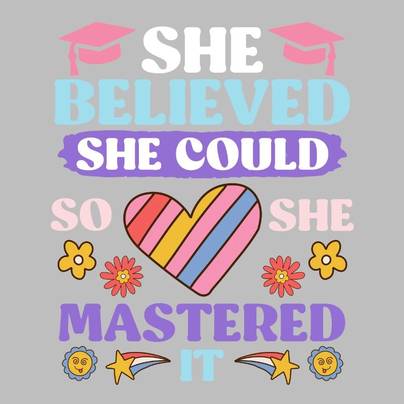 She has mastered Master's degree