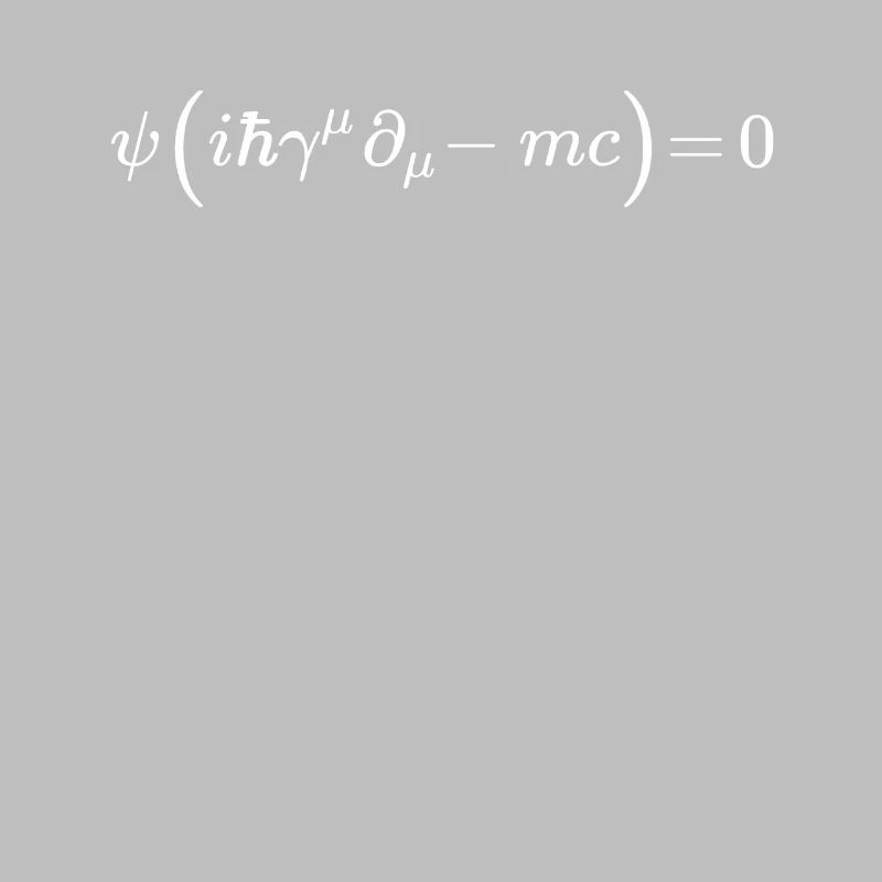 Équation de Dirac Quantique Relativiste Mathématique