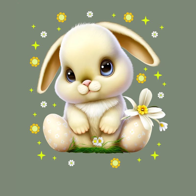 Cute Easter Bunny Rabbit Face Cute Bunny