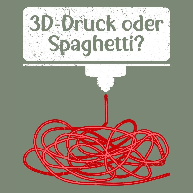 3D-Druck oder Spaghetti 3D Drucken Fail