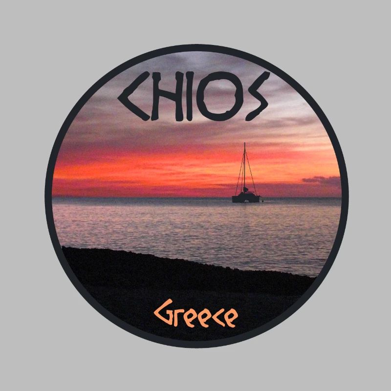 Chios, Grèce, Coucher De Soleil