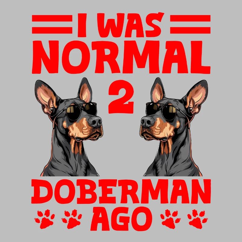 Le propriétaire d’un doberman était normal il y a 2 DOBERMANS