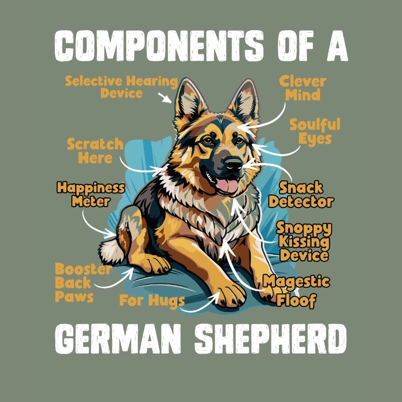 Schäferhund KOMPONENTEN EINES DEUTSCHEN