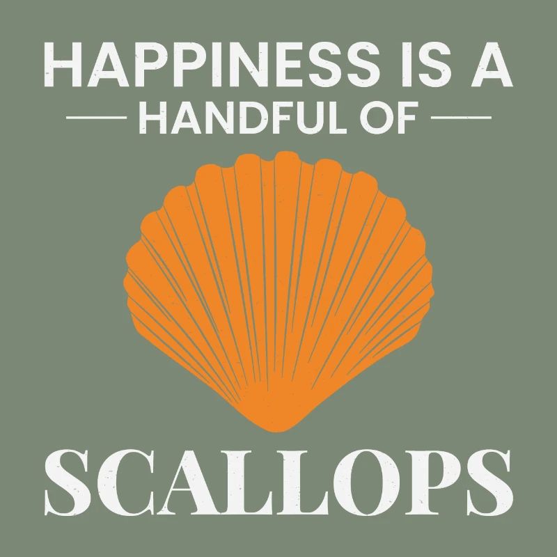 Scallop Seashells Collector Beachcomber Shellfish