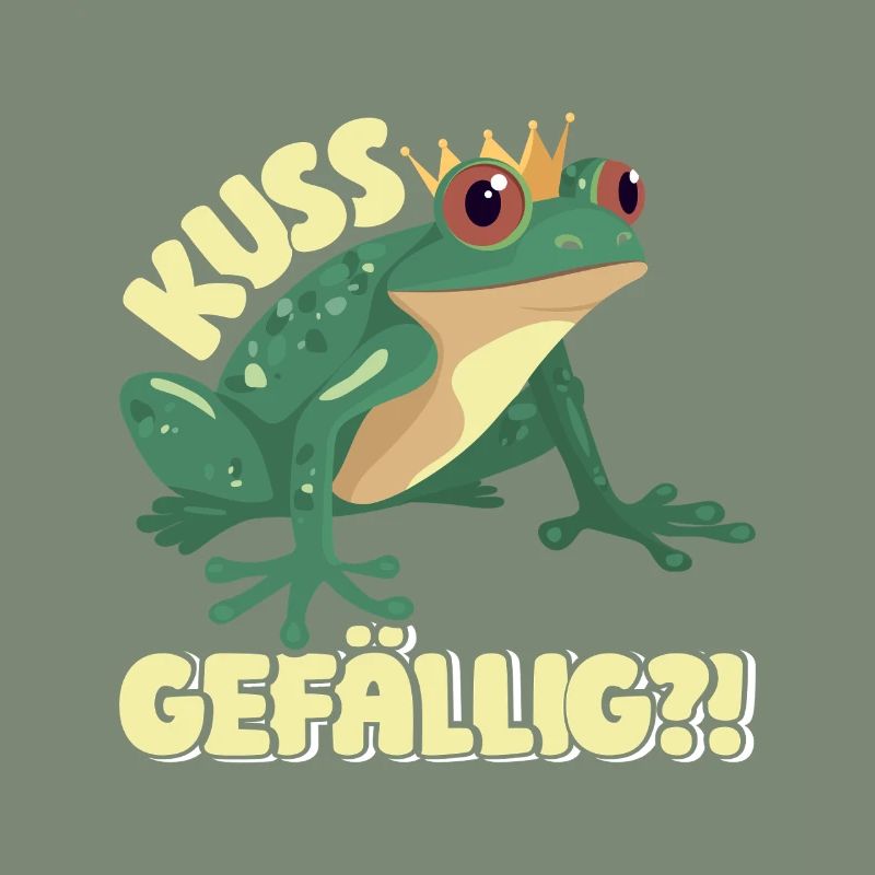 Froschkostüm Lustig KUSS GEFÄLLIG? Faschings