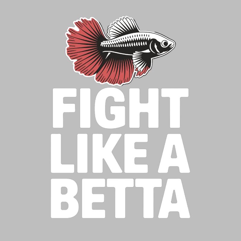Combattez comme un bêta - Design de poisson amusant