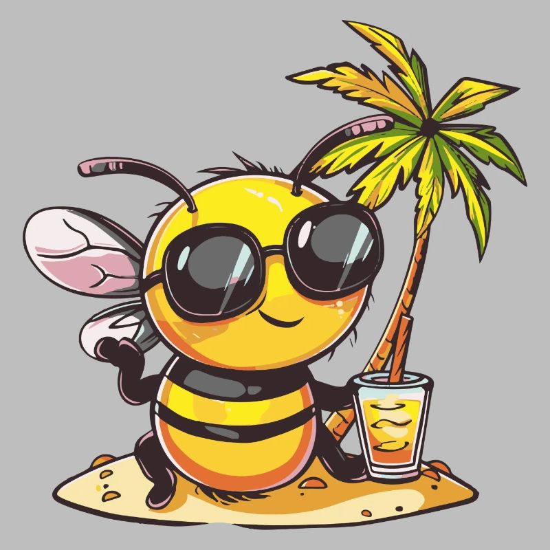 Vacances d’été à la plage Bee