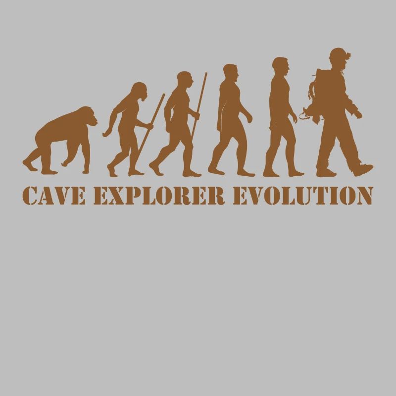 cave explorer evolution cave speleologist monkey