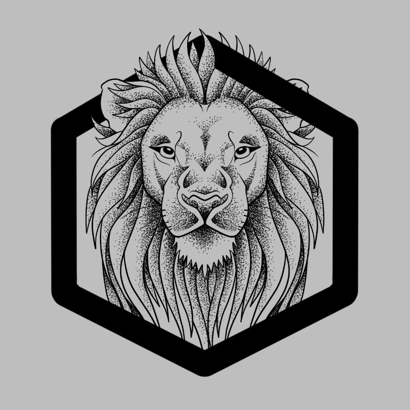 Lion dotwork