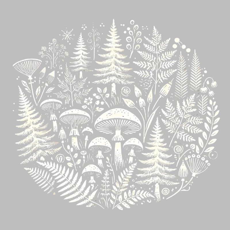 Illustration complexe de la nature de la forêt