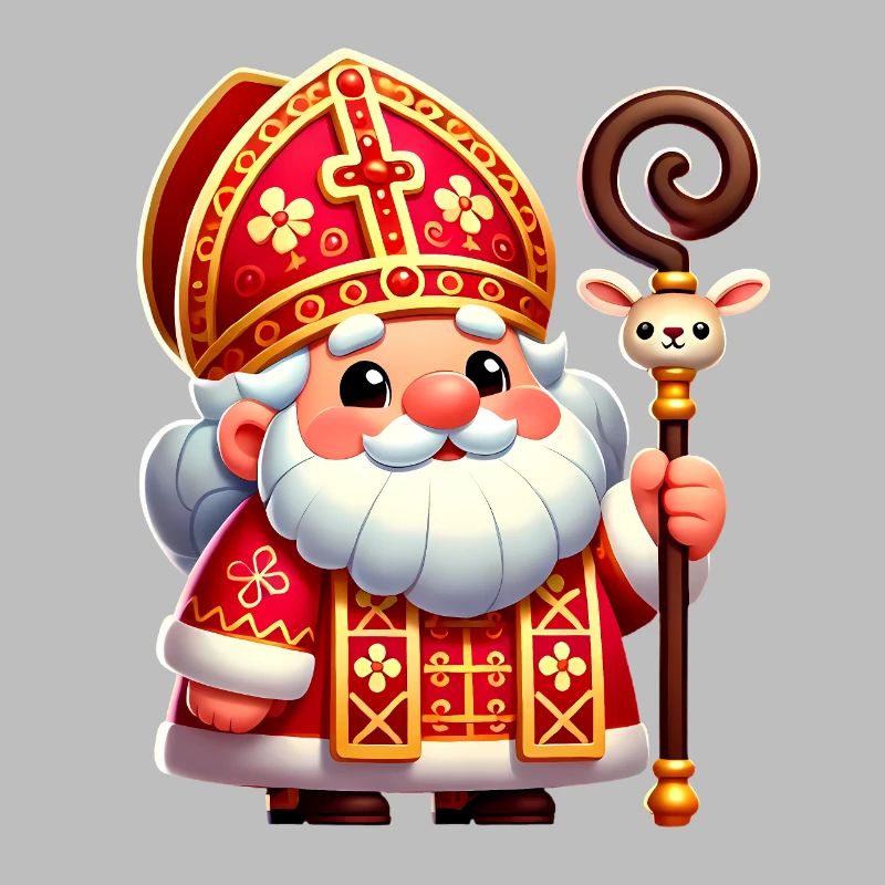Conception de dessin animé festif de Saint-Nicolas