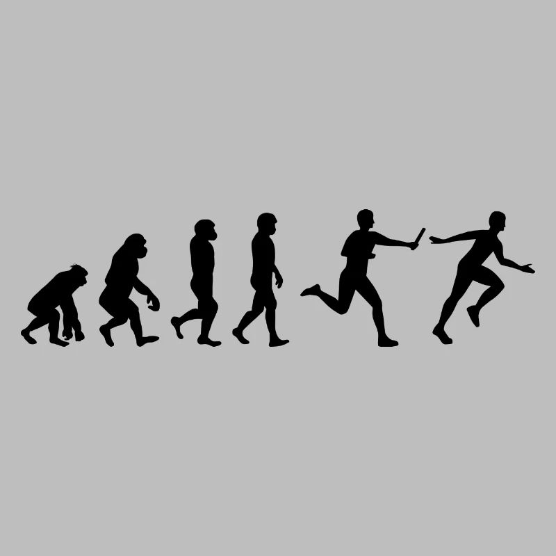 Staffellauf Athlet Leichtathletik Evolution