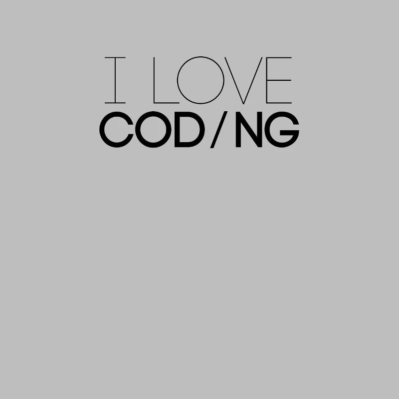 J'aime programmer la profession de code de programmeur
