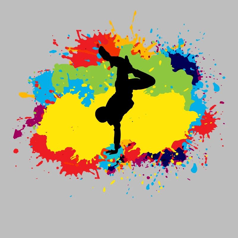 Breakdance Breakdancing Break-dancer Aquarelle