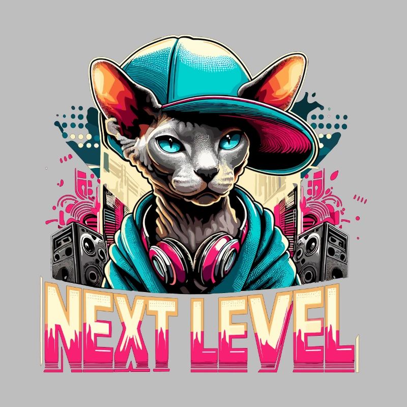 Cornish Rex Next Level Gangster Cat Gift