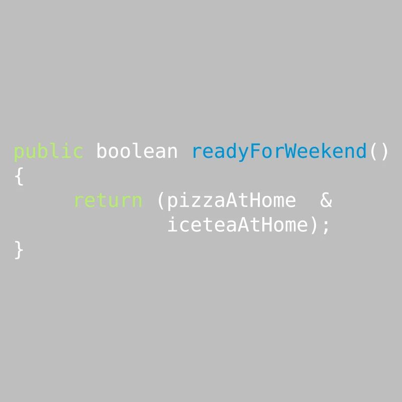JAVA CODE - READY FOR WEEKEND