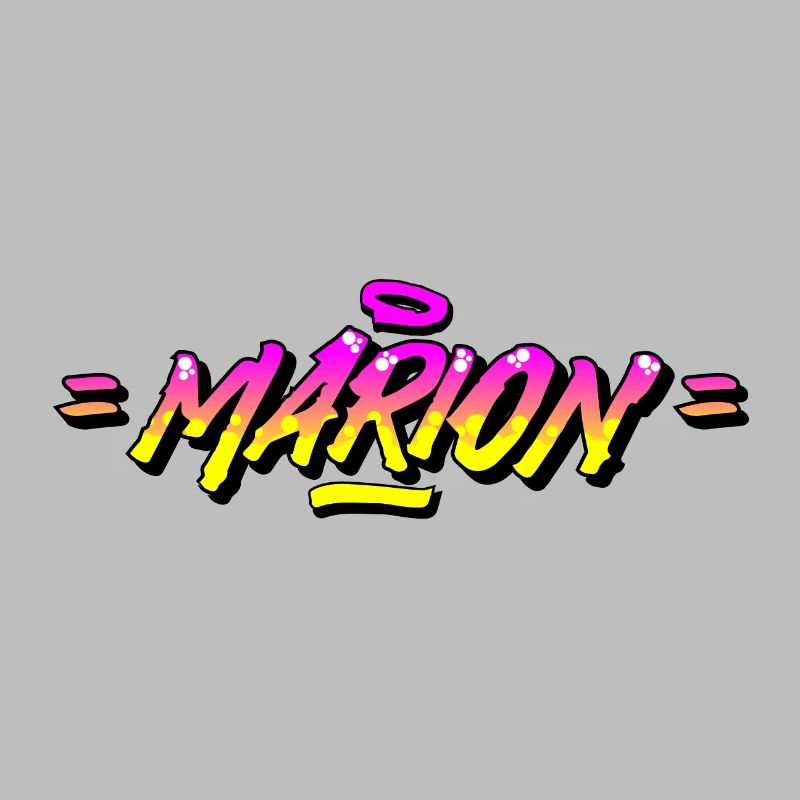 Graffiti First Name Marion
